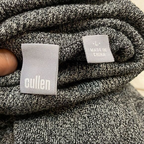 Cullen Brand Silk Blend Turtleneck Sweater Open Seam Sleeves Large‎ - Picture 10 of 11